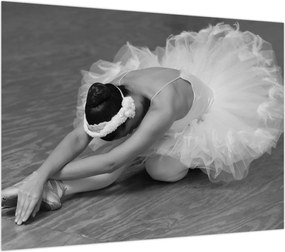 Obraz - Balerina, czarno-biały (70x50 cm)