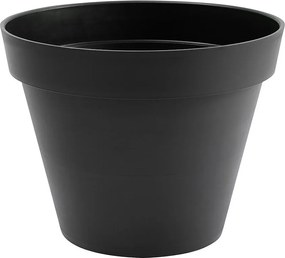 Donica okrągła Toskania Ø 40 x W.32 cm - Antracyt - Wyprodukowana we Francji