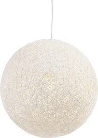Rustykalna lampa wisząca biała 45 cm - Corda