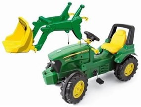 Rolly toys rollyfarmtrac john deere z biegami, pompowane koła z łyżką