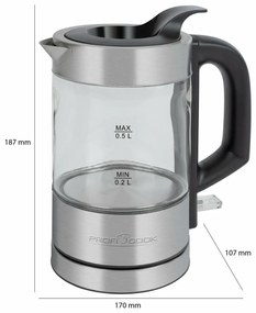 Czajnik elektryczny ProfiCook WKS 1228 0,5 l