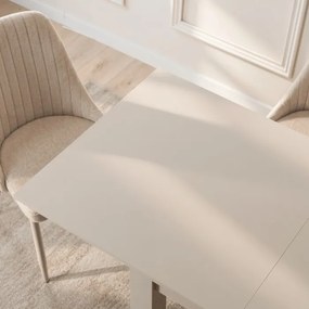 Stół Kwadratowy Rozkładany MAX 80-160 cm Kaszmir Nowoczesny