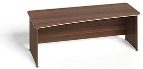 Narożne biurko ARRISTO LUX, 180x90 cm, lewe, orzech
