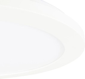 Plafon biały 30 cm w komplecie z LED-em 3-stopniowy ściemniacz IP44 - Steve