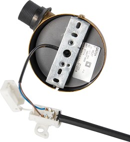 Vintage Kinkiet Złoty Z Czarnym Aksamitnym Kloszem - Matt