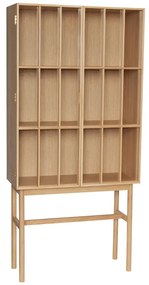 Witryna z drewna dębowego 80x170 cm Shoji – Hübsch
