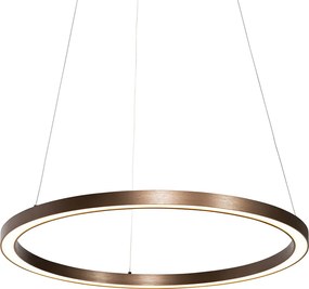 Lampa wisząca brązowa 60 cm w tym LED 3-stopniowy ściemniacz - Girello