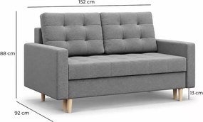 Sofa Victoria z funkcją spania i pojemnikiem na pościel – nowoczesna i elegancka