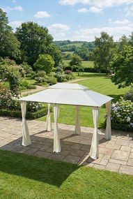 Nowoczesne białe zadaszenie ogrdoowe E0-T53