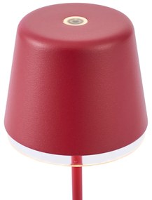 Zewnetrzna Lampa stołowa czerwona z LED IP65, ładowalna ze stacją ładującą - Treble Nowoczesny Oswietlenie zewnetrzne