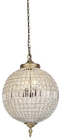 Lampa wisząca art deco kryształ złota 50cm - Kasbah klasyczny/Antyczny Oswietlenie wewnetrzne