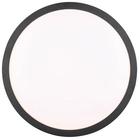 Czarna lampa sufitowa LED ø 40 cm Iseo – Trio