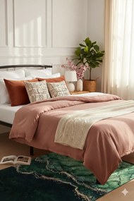 Ciemnozielony Dywan Z Frędzlami Do Salonu Glamour K0-P49