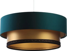 Zielono-złota lampa wisząca glamour nad stół - S423 L0-P94