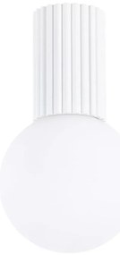 Biały nowoczesny plafon ryflowany - K598- C9-B78