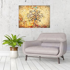 Obraz - Mozaika drzewo życia (70x50 cm)