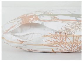 Biało-pomarańczowa pościel jednoosobowa z kory 140x200 cm Caraway – B.E.S.