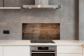 Panel szklany do Kuchni Rustykalne Słoje Drewna