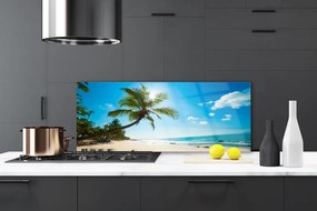 Panel Szklany Tropikalny Raj pod Palmą