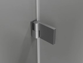 Mexen Lunar-B drzwi prysznicowe uchylne lewe 95 cm, transparent, gun gray szczotkowany - 832-095-000-66-00-L