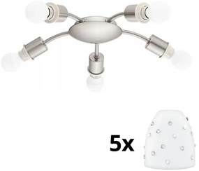 Eglo - LED sufitowe MY CHOICE 5xE14/4W/230V chrom/białe