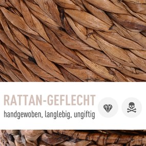 PawHut Miejsce do spania dla kota, legowisko dla kota z poduszkami, jaskinia dla kota, liść bananowca, kolor brązowy