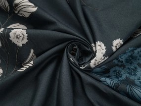 PrzytulneMieszkanie.pl PrzytulneMieszkanie.pl Bawełniana pościel EIRENE ciemnoniebieska Rozmiar pościeli: 70 x 90 cm | 140 x 200 cm