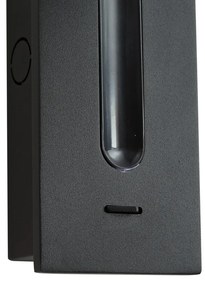 Nowoczesny Kinkiet / Lampa scienna czarny z LED - Plaza Nowoczesny Oswietlenie wewnetrzne