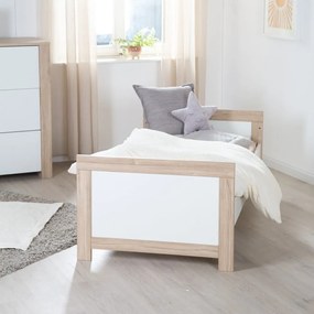 Biało-naturalne łóżeczko 70x140 cm Malo – Roba