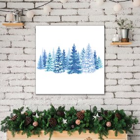 Obraz Canvas Choinki Śnieg Święta Zima