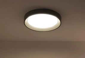 Czarny okrągły plafon LED - E884 Beloho 4X