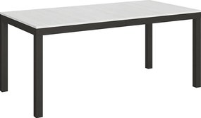 Stół rozkładany 180/284x90 cm Everyday Evolution frassino biała rama i nogi antracytowe