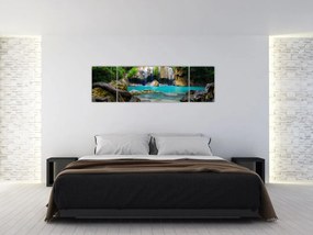 Obraz wodospadów (170x50 cm)