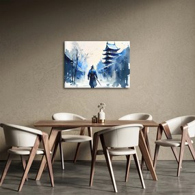 Obraz - Samuraj, akwarela (70x50 cm)