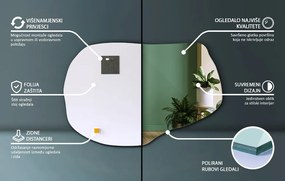 Nieregularne lustro stylowy dodatek