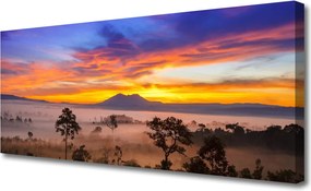 Fotoobraz na płótnie Tajemniczy Bór we Mgle