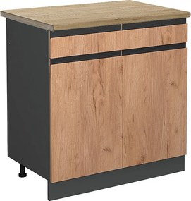 Szafka dolna do kuchni złoty dąb energetyczny 80x60x81.6 r-line