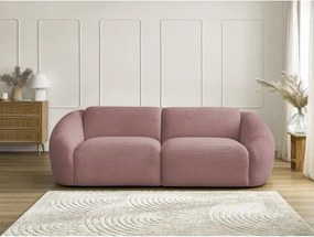 Różowa sztruksowa sofa 250 cm Tina – Bobochic Paris