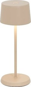 Lampa stołowa LED Zafferano OLIVIA PRO MICRO z możliwością ładowania i ściemniania w kolorze piaskowym