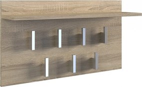 Wieszak Na Ubrania 2F| Dąb Sonoma | 70x20x40 cm | Nowoczesny Wieszak z Półką