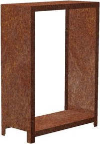 Stora Drewutnia ogrodowa 120 x 80 x 40 cm, corten CORGARDEN 1037