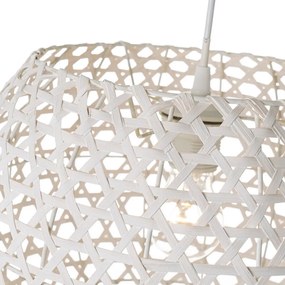 Kremowa lampa wisząca z bambusowym kloszem ø 35 cm – Casa Selección
