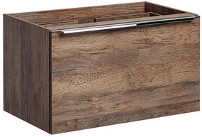 Wisząca szafka pod umywalkę dąb vintage - Muna 4X 60 cm