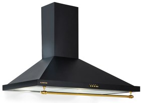 Klarstein Montblanc 599.2m³/h 90cm Okap Retro Czarny