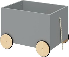 Skrzynia na zabawki na kółkach Lotta Grey