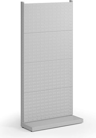 Perforowany stojak, jednostronny, 4x panel na pojemniki, 960 x 385 x 1964 mm