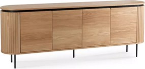Komoda Estella 4-drzwiowa 200 cm – pojemna, nowoczesna z metalowymi nóżkami