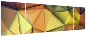 Obraz - Wielokątna abstrakcja 3D (170x50 cm)