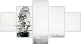 Obraz - Statek płynący po oceanie (125x70 cm)