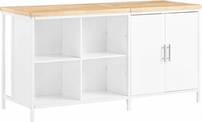 SoBuy Wyspa kuchenna, Szafka kuchenna na kółkach KNL09-WN